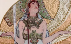 Alphonse Mucha, Incantation (alias Salammbô), Akt, 1897, Lithographie auf Papier