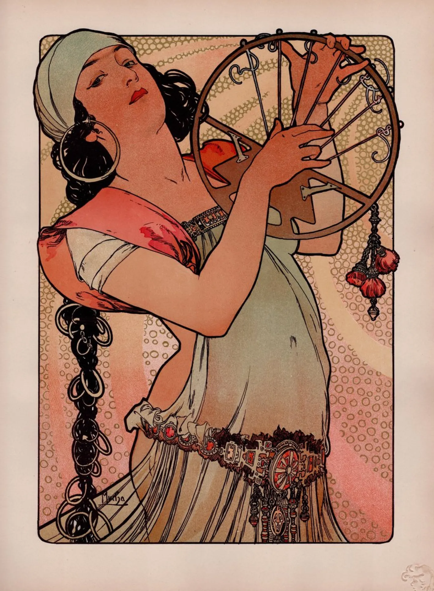 Alphonse Mucha, Salome, 1897, Lithographie auf Papier