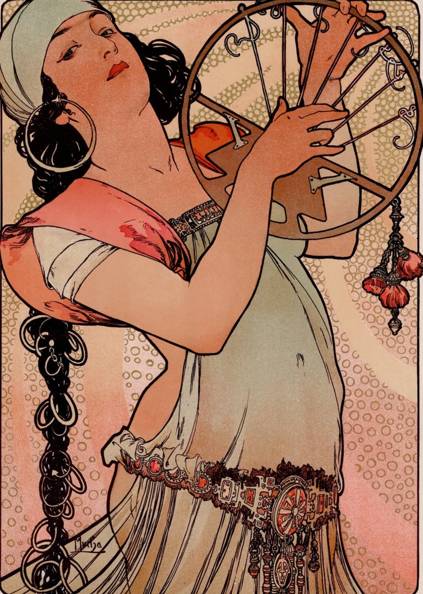 Alphonse Mucha, Salome, 1897, Lithographie auf Papier