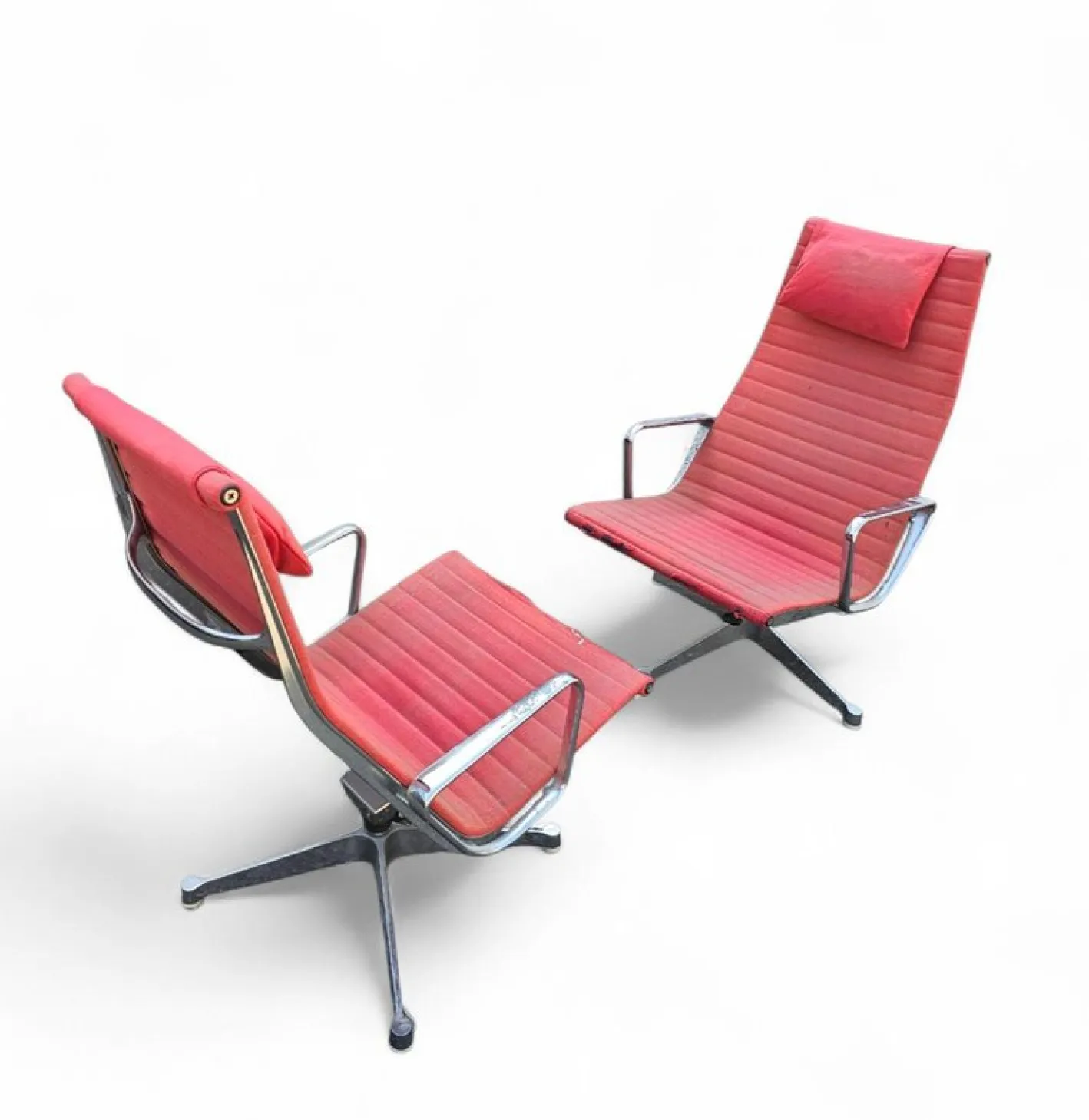 Aluminium 124 Drehsessel von Charles & Ray Eames Herman Miller, 2er Set