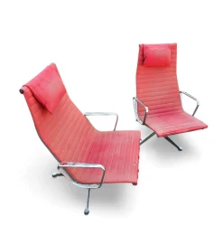 Aluminium 124 Drehsessel von Charles & Ray Eames Herman Miller, 2er Set