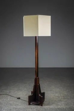 Amsterdamer Schule Stehlampe, 1920er