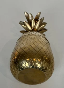 Ananas Eiskübel aus Messing und Stahl