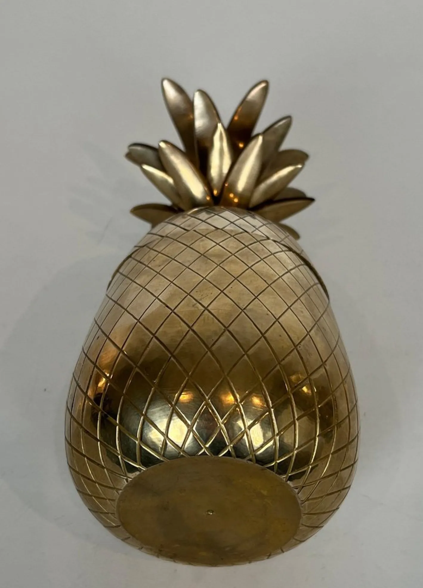 Ananas Eiskübel aus Messing und Stahl