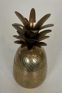 Ananas Eiskübel aus Messing und Stahl