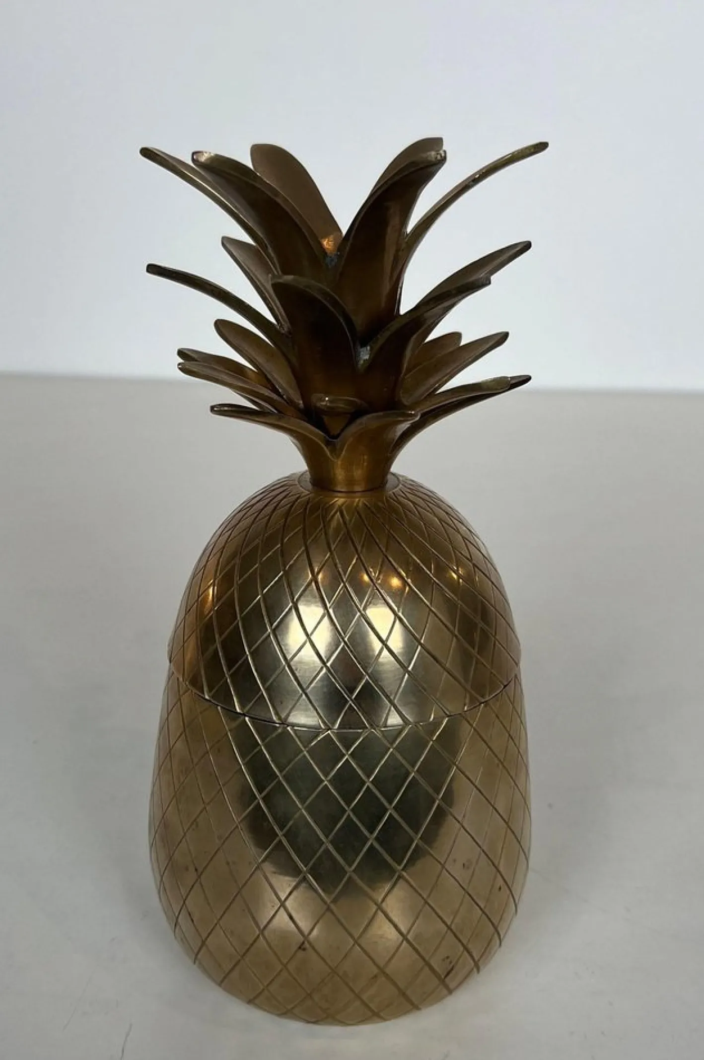 Ananas Eiskübel aus Messing und Stahl