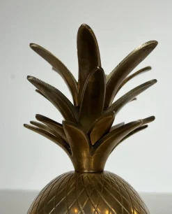 Ananas Eiskübel aus Messing und Stahl