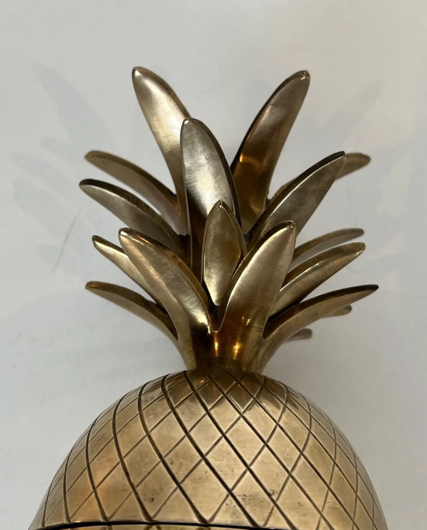 Ananas Eiskübel aus Messing und Stahl