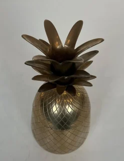Ananas Eiskübel aus Messing und Stahl