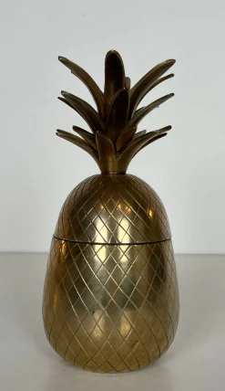 Ananas Eiskübel aus Messing und Stahl