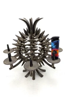 Ananas Kerzenständer aus Gusseisen von Jens H. Quistgaard für IHQ Danish Designs Ltd., Dänemark, 1960