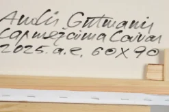 Andris Gutmanis, Boote in Lapmezciems, 2025, Ölgemälde auf Leinwand