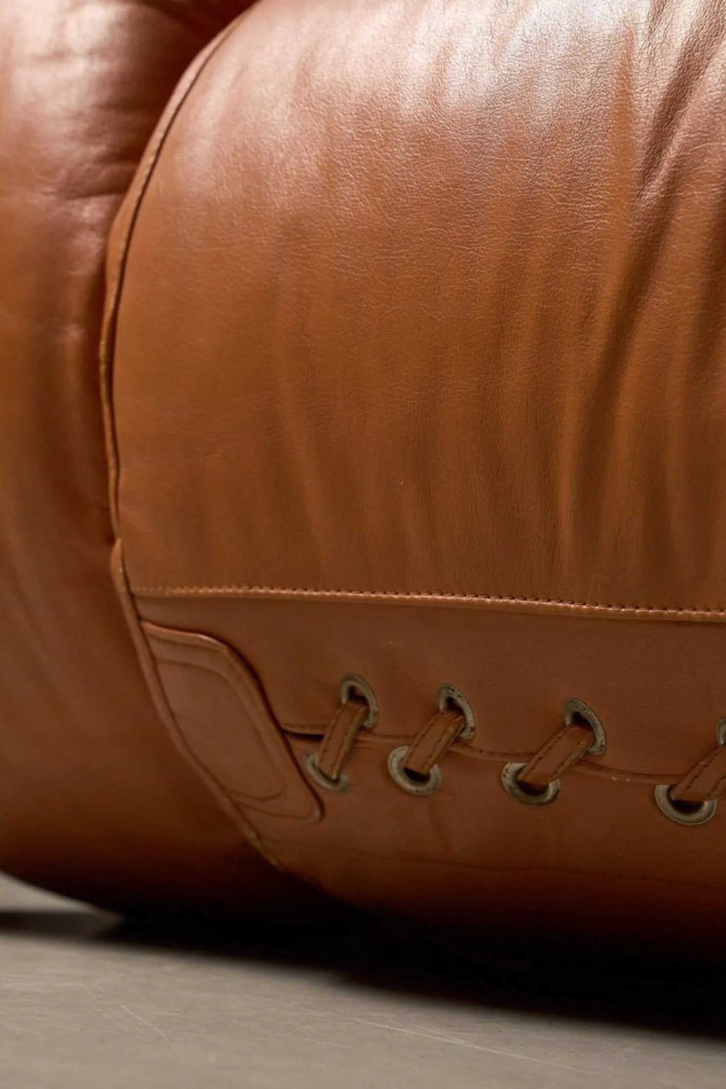 Anfibio Schlafsofa aus cognacfarbenem Leder von Alessandro Becchi, 1970er