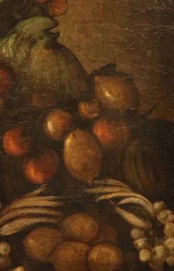 Anhänger von Giuseppe Arcimboldo, anthropomorphe Allegorie des Winters, 18. Jh., Ölgemälde auf Leinwand, gerahmt