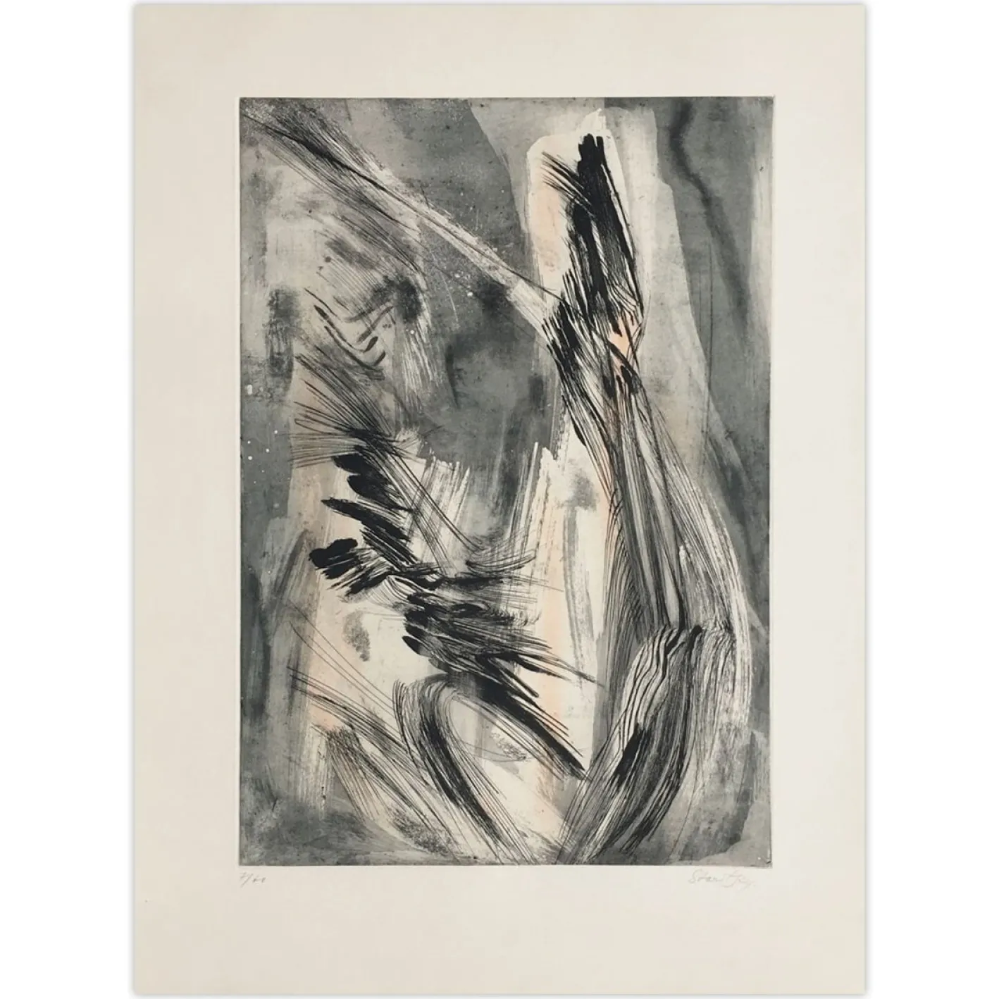 Anna Staritsky, Message, 1964, Radierung