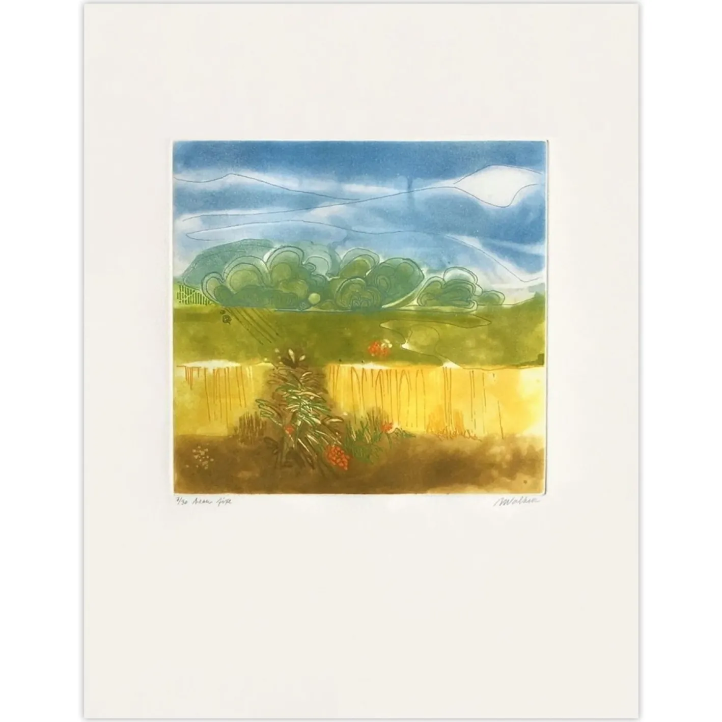 Anne Walker, Beau Fixe, 1985, Radierung