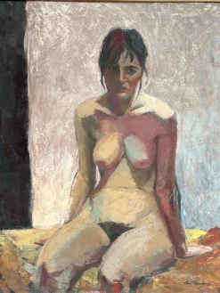 Ann Strömberg, Aktstudie, Öl auf Leinwand, gerahmt