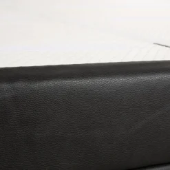Anthrazitfarbenes Boxspringbett aus Kunstleder von Ruf