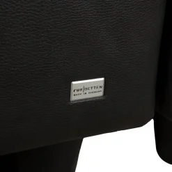 Anthrazitfarbenes Boxspringbett aus Kunstleder von Ruf