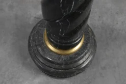 Antike Belgische Säule aus schwarzem Marmor, Frankreich, 1900er