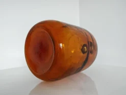 Antike Bernsteinblaue Apothekerflasche, Österreich, 1920er