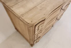 Antike deutsche barocke Kommode aus gebleichter Eiche, 1700er