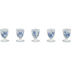 Antike deutsche Eierbecher von Meissen, 1890er, 5 Set