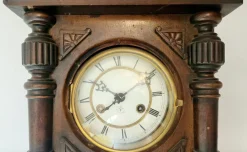 Antike deutsche Junghans Regulator Wanduhr mit Pendel, 1890