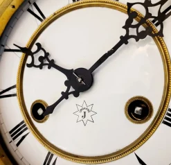 Antike deutsche Junghans Regulator Wanduhr mit Pendel, 1890