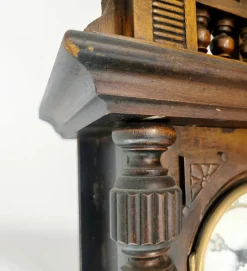 Antike deutsche Junghans Regulator Wanduhr mit Pendel, 1890