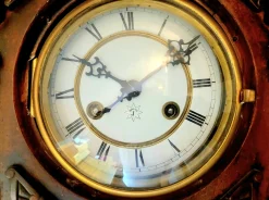 Antike deutsche Junghans Regulator Wanduhr mit Pendel, 1890