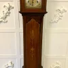 Antike edwardianische Standuhr aus Mahagoni mit Intarsien, 1905