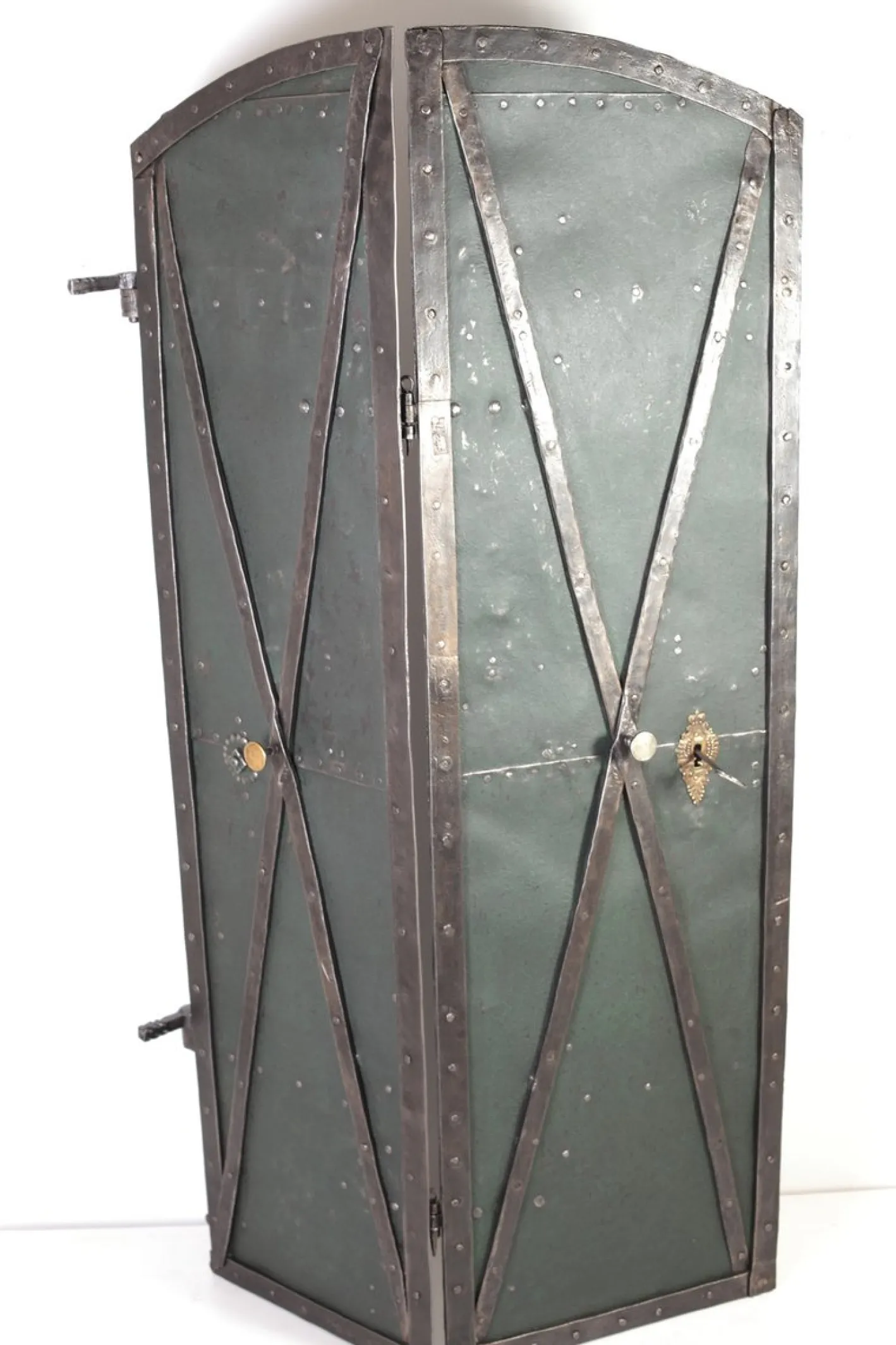 Antike eiserne Falttür, Böhmen, 1760er