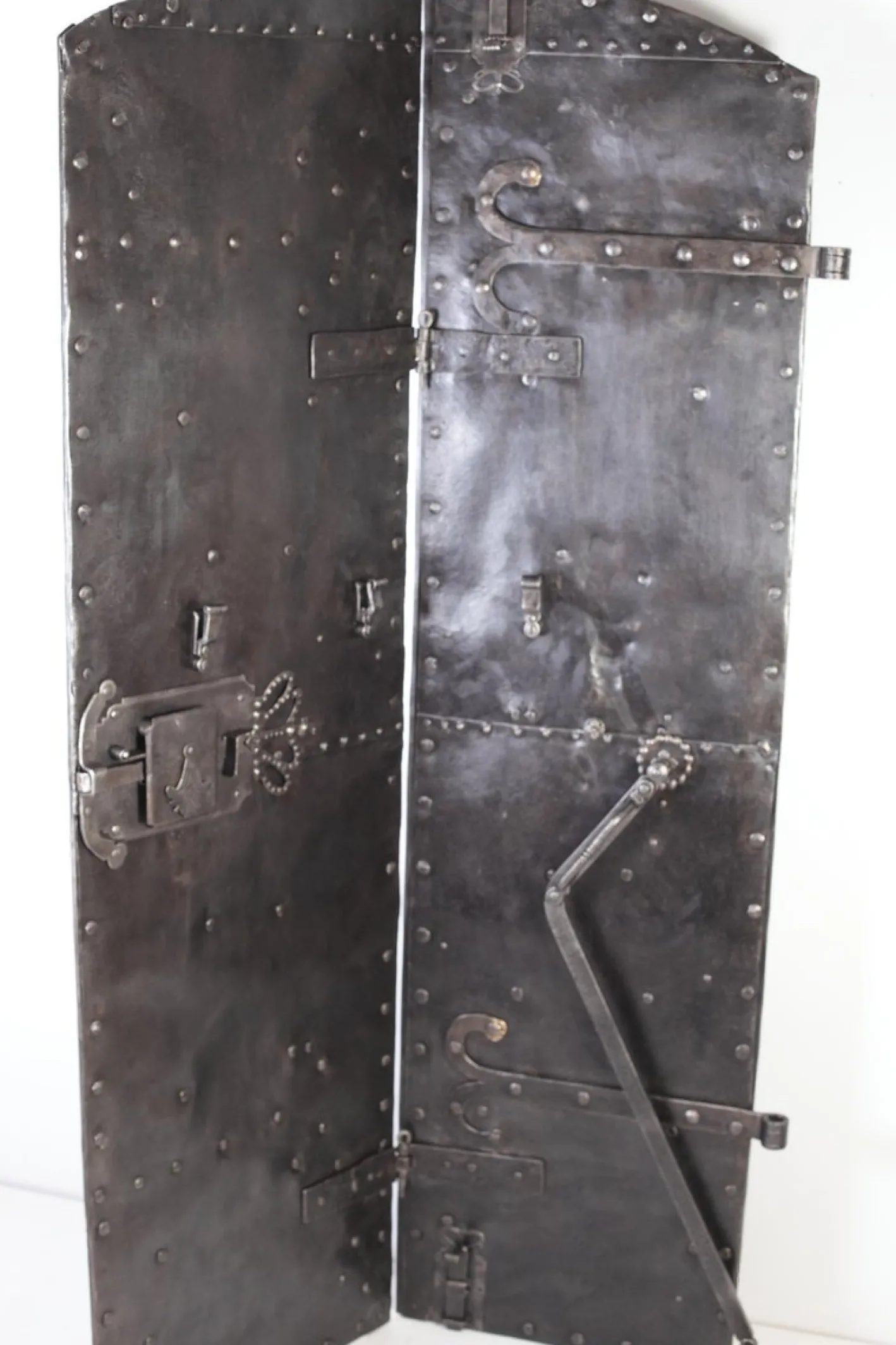 Antike eiserne Falttür, Böhmen, 1760er
