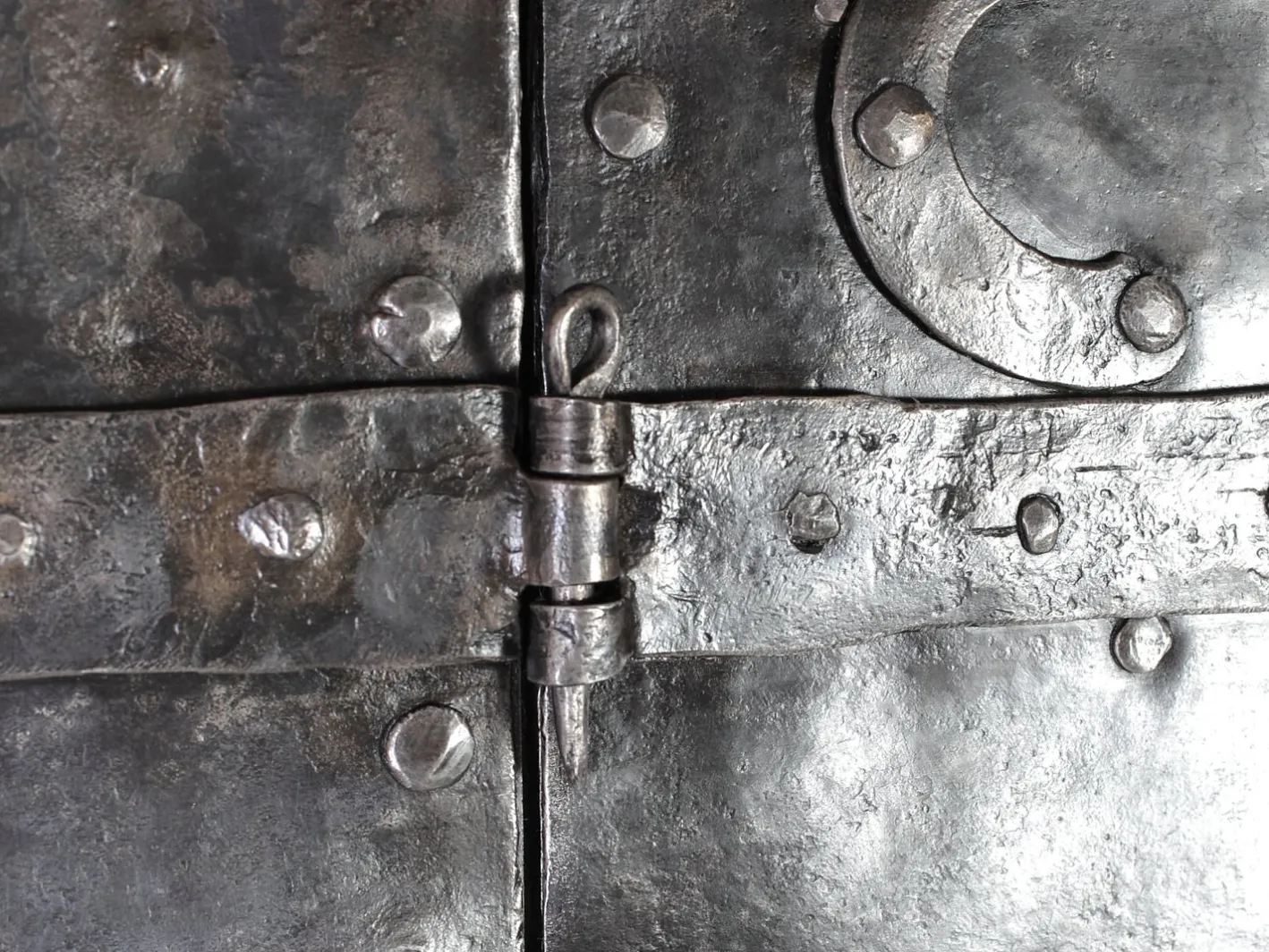 Antike eiserne Falttür, Böhmen, 1760er