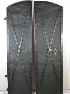Antike eiserne Falttür, Böhmen, 1760er