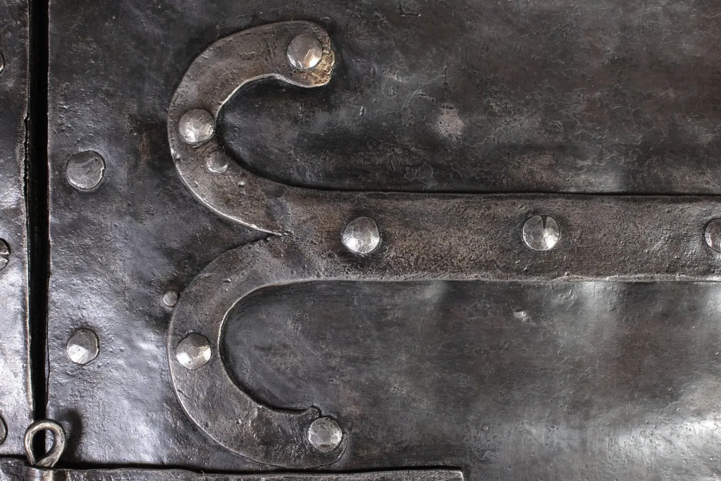 Antike eiserne Falttür, Böhmen, 1760er