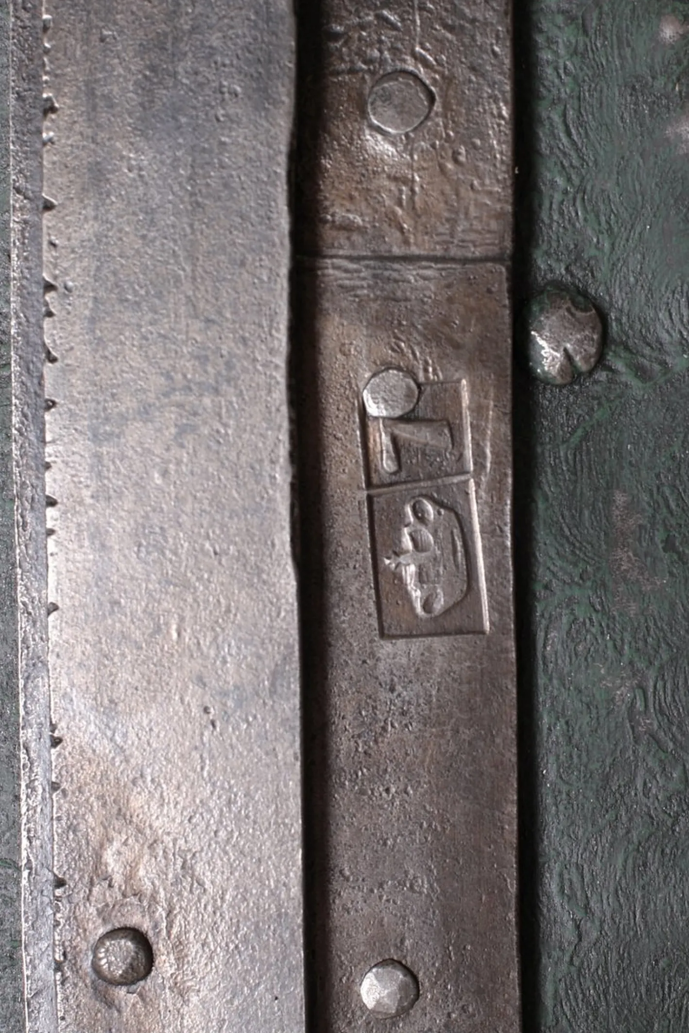 Antike eiserne Falttür, Böhmen, 1760er