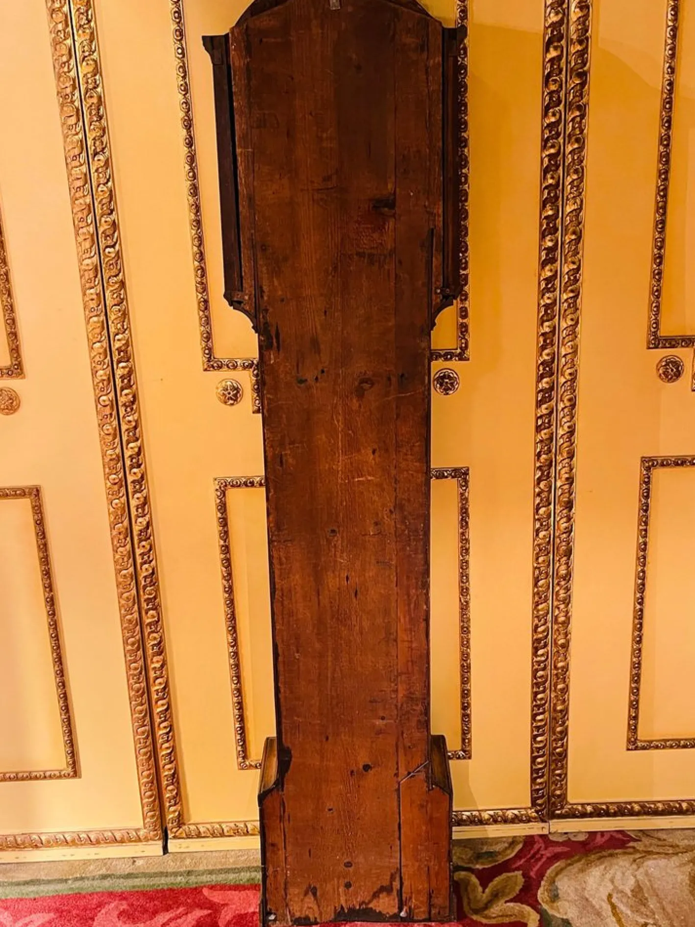 Antike englische Standuhr aus Eiche, 19. Jh