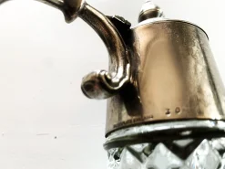 Antike englische versilberte Kristallkaraffe, Mappin & Webb zugeschrieben, 1890er-1920er