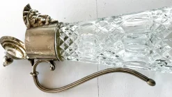 Antike englische versilberte Kristallkaraffe, Mappin & Webb zugeschrieben, 1890er-1920er