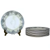 Antike flache Eisenwaren Teller von Ste. Kléber, 1880, 10er Set