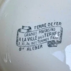 Antike flache Eisenwaren Teller von Ste. Kléber, 1880, 10er Set