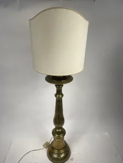 Antike Französische Stehlampe aus Goldener Bronze, 19. Jahrhundert