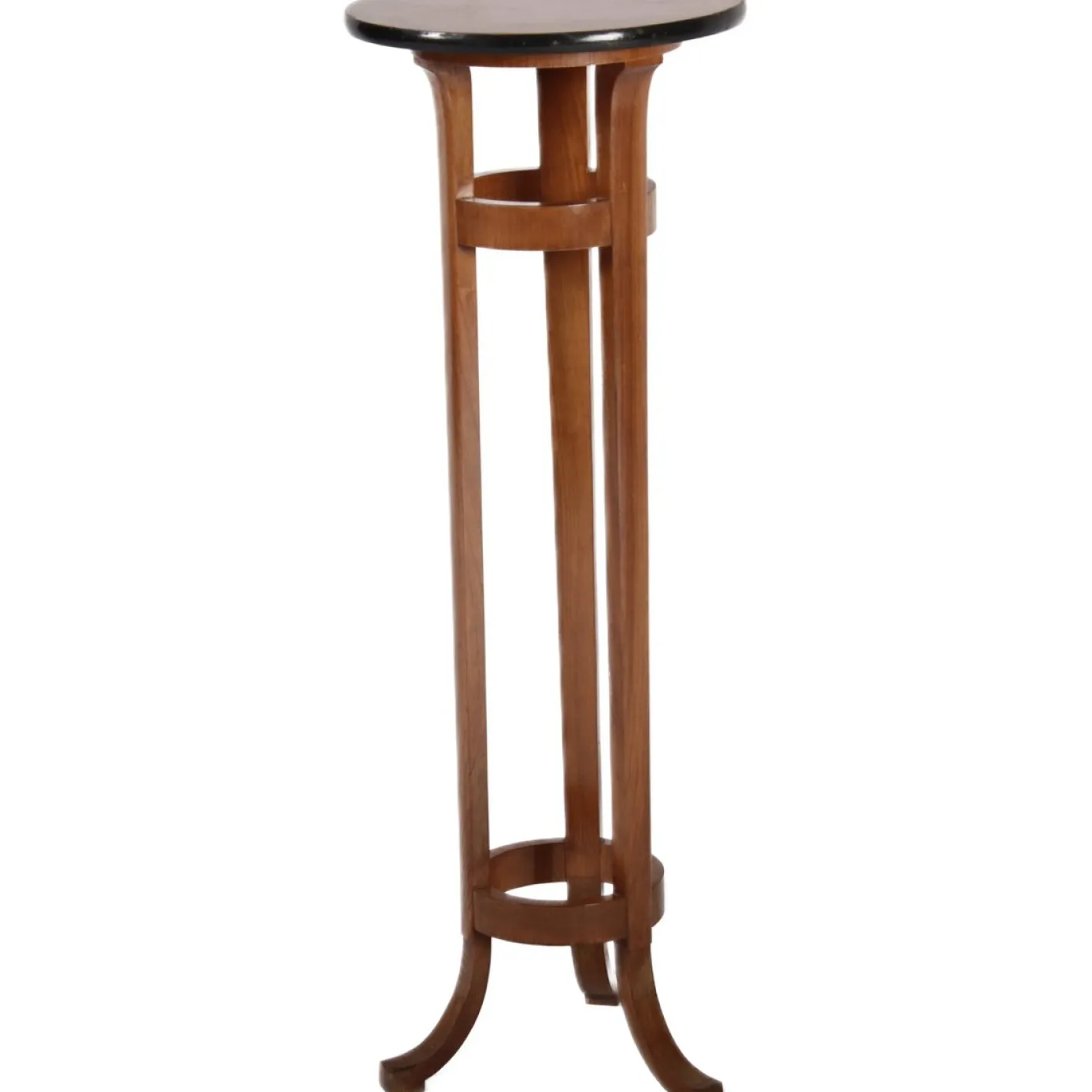 Antike Jugendstil Blumensäule aus Kirschholz, 1915