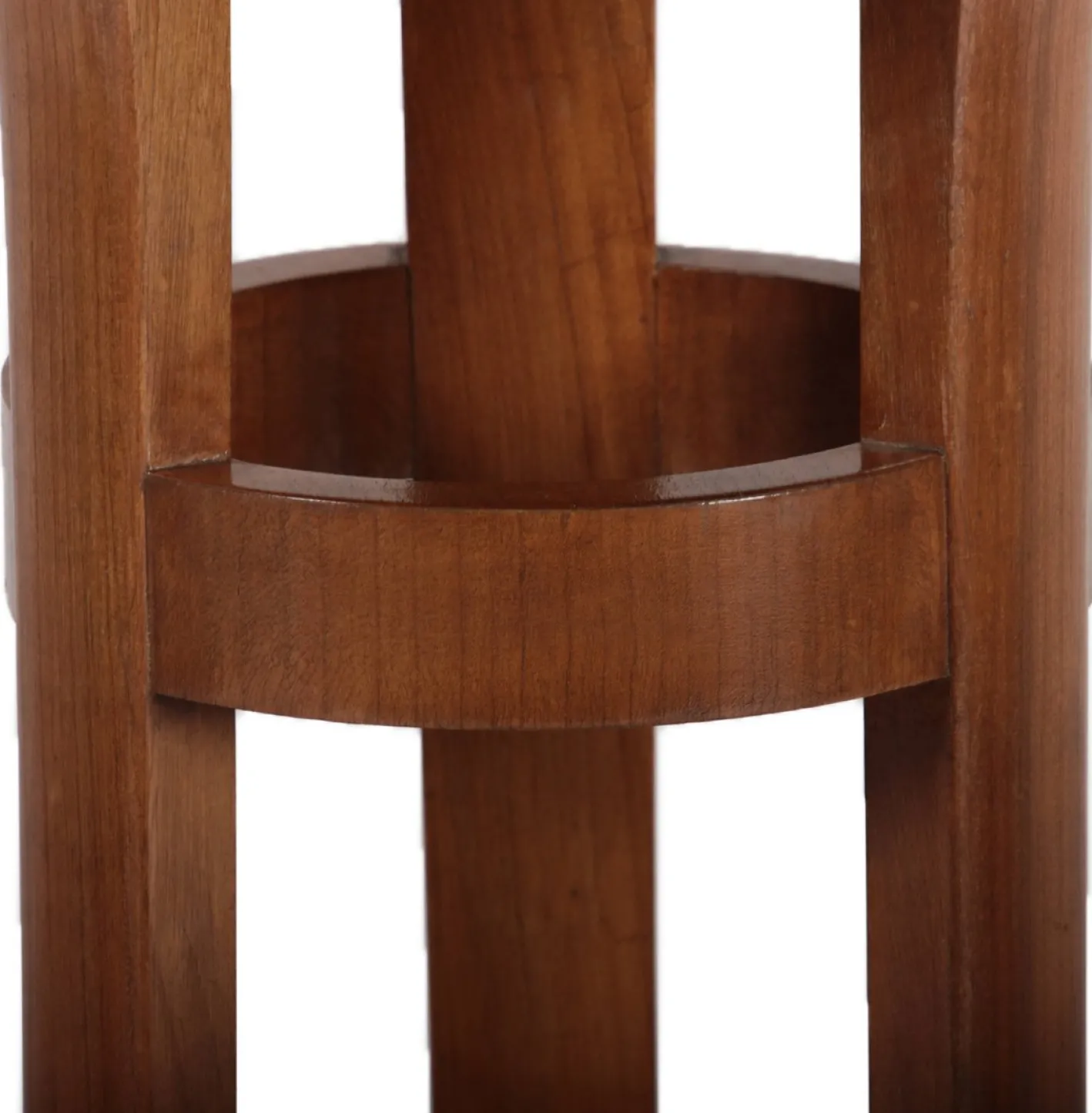 Antike Jugendstil Blumensäule aus Kirschholz, 1915