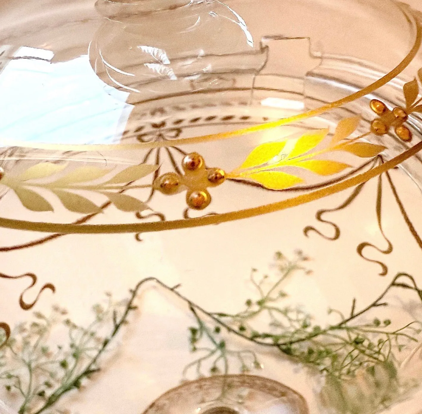 Antike Jugendstil Glasschale, 1890er