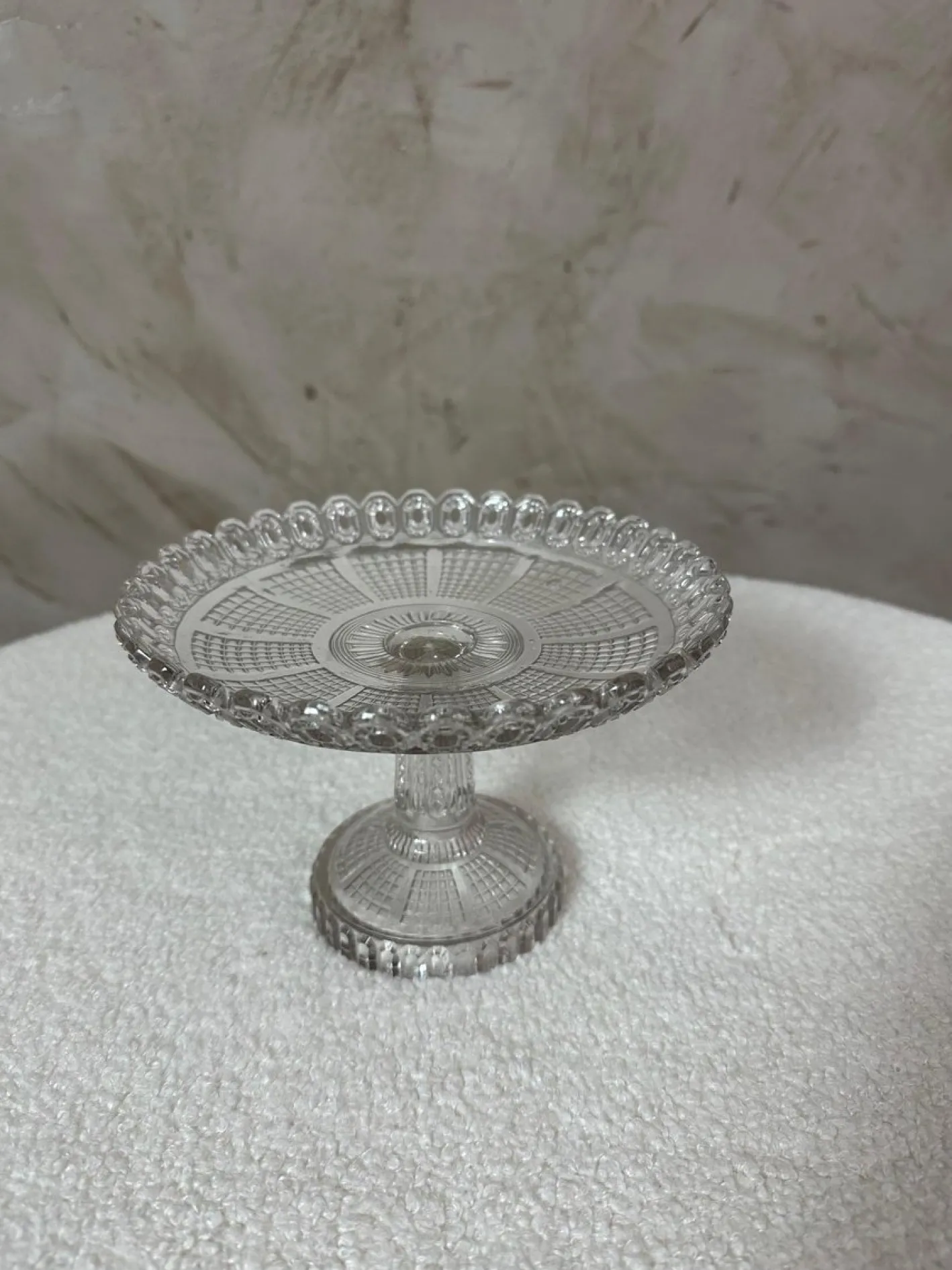 Antike Obstschale aus Glas, 1900