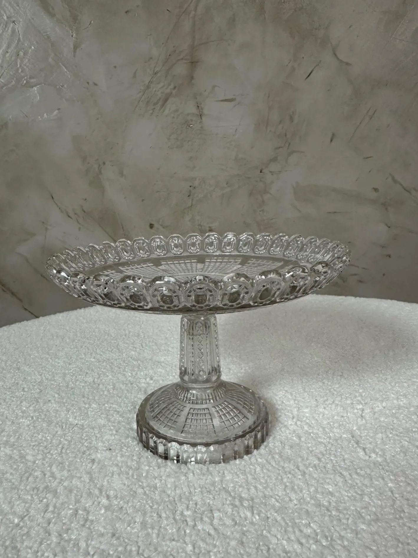 Antike Obstschale aus Glas, 1900