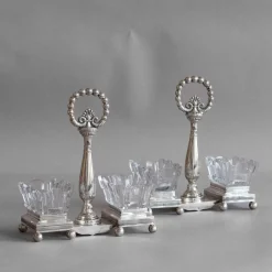 Antike offene Salze, 1890, 2er Set